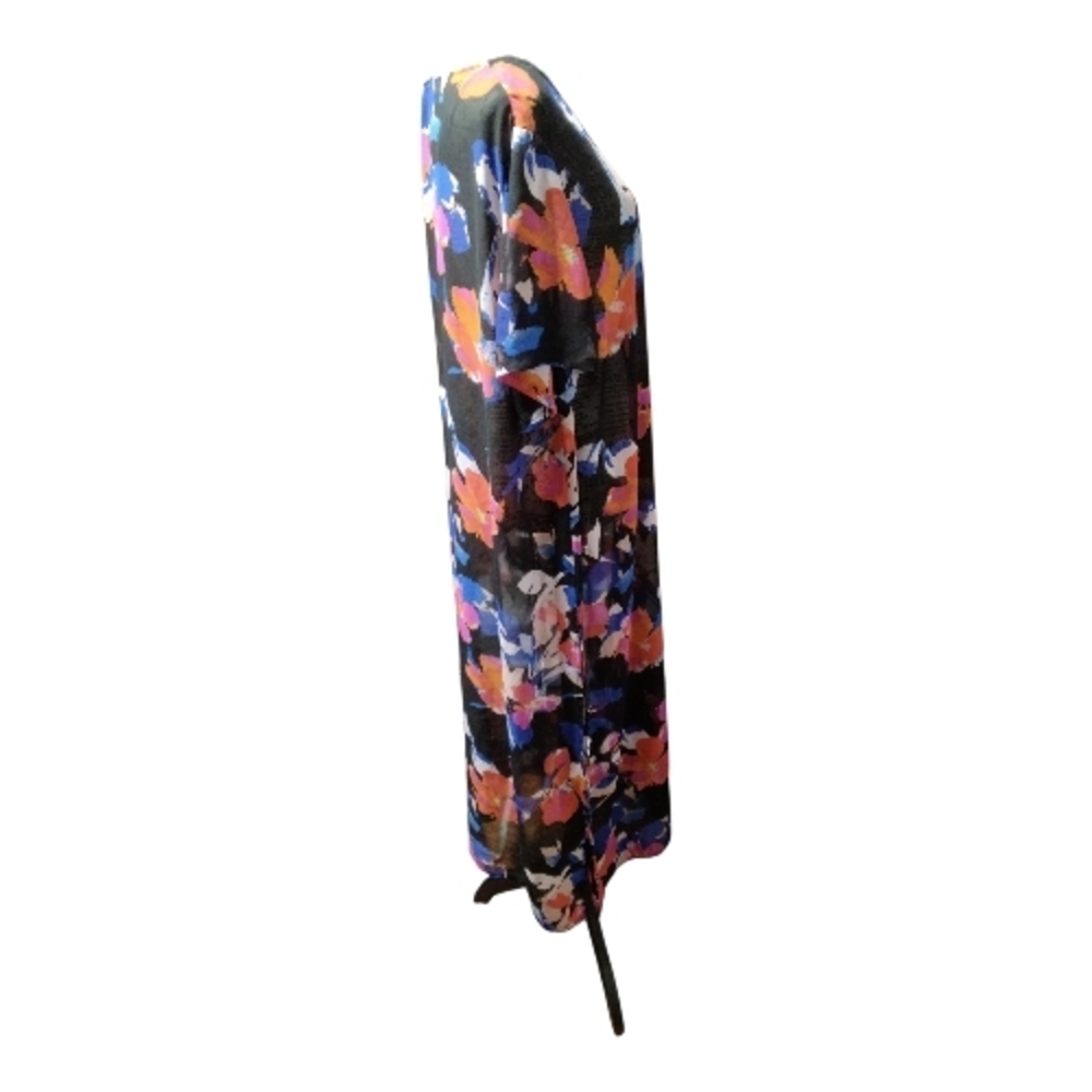 Vince Camuto Black Floral High-Low Midi Dress - Picture 5 of 7